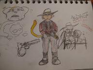 character:Katia_Managan firearms hats modern_clothing sketch text