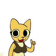 Khajiit artist:AniCaneko character:Katia_Managan happy painted_underwear very_casually_underdressed