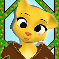 3D Katia's_wizard_robe Khajiit artist:PIRAMATRONIC_GAMING black_eyes character:Katia_Managan pineapple portrait tongue