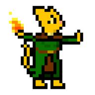 Katia's_wizard_robe Khajiit action_pose character:Katia_Managan fire magic magic_fire pixel_art sprite