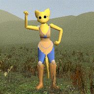 3D Khajiit Kvatch_arena_armor animation artist:noob_dev2323 character:Katia_Managan kvatch_arena_trousers song_and_dance