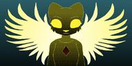 Khajiit character:Katia_Managan glowing_eyes monochrome pixel_art red_diamond yellow_eyes