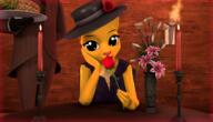 3D Katia's_Thief_Tunic Khajiit Team_Fortress_2 Valentine's_Day adorable artist:PIRAMATRONIC_GAMING black_eyes candle character:Katia_Managan crossover happy hats pineapple smiling